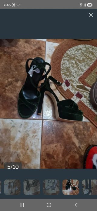 Sandalias doradas talla 37