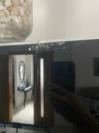 Conjunto muebles salón modernos negro y plateado