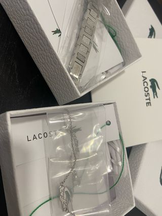 Pulsera Lacoste Plata de hombre y de mujer.