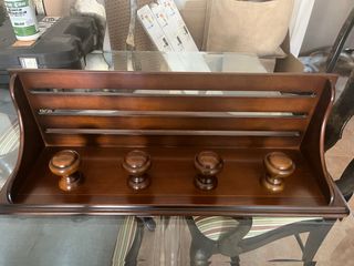 Perchero de madera maciza