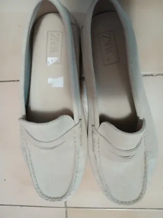 Mocasines Zara Beige Talla 37