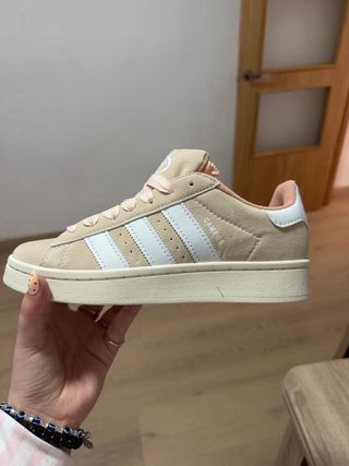 Adidas Campus Beige y Rosa Talla [Talla]