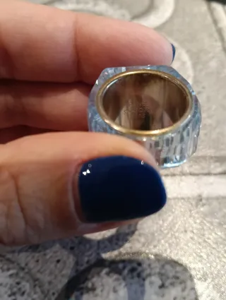 Anillo Cristal Swarovski Azul