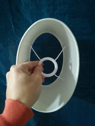 Tulipa Pantalla Lámpara Tela