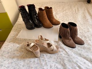 Botas Talla 37 Negro y Marrón 15 cada par