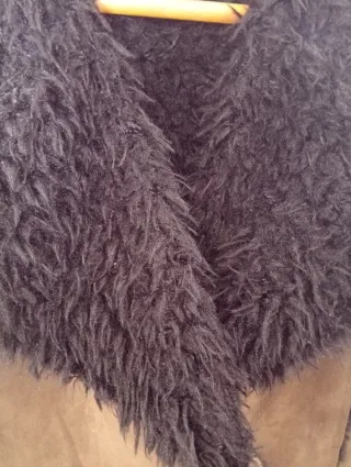 Chaqueta étnica con forro de pelo