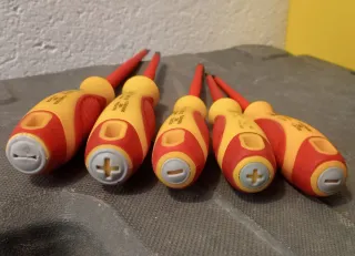 Juego 5 Destornilladores Aislados Alyco + Portaher