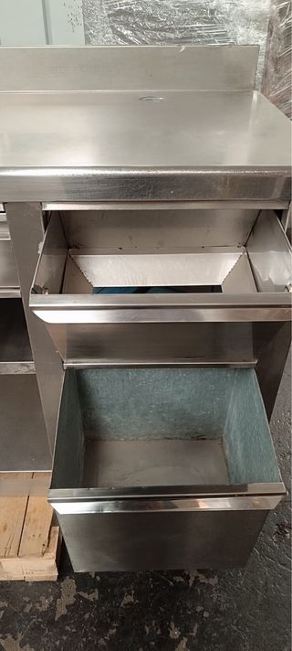 Mueble cafetero acero inoxidable