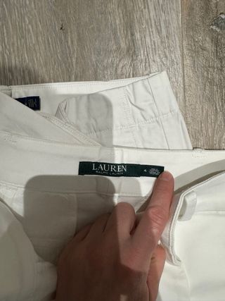 Lote 2 bermudas Polo Ralph Lauren blancas Talla 4