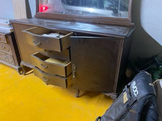 Tocador/Aparador Madera con Espejo Grande