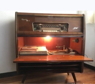 Altavoces vintage para mueble tocadiscos