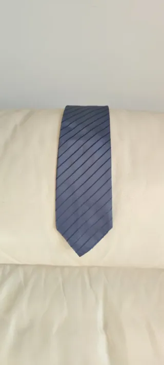 Set 3 cravatte 100% seta blu vari Brand