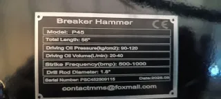 Martillo Hidráulico para Minicargadora