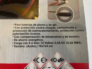 Cargador Batería Coche/Moto 6/12V