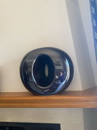 Jarrones negros brillantes modernos