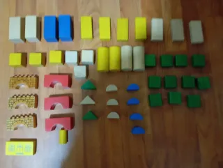 Lote Bloques Construcción Madera