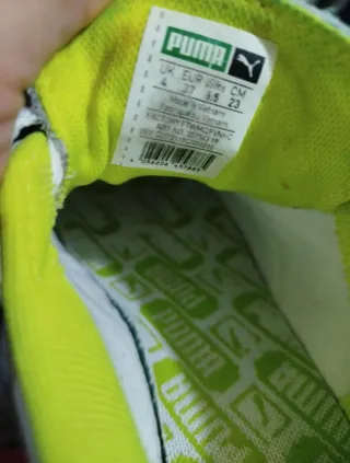 Se regalan zapatillas Puma de Piel Blancas y Verde