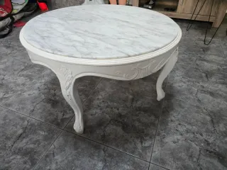 Mesa de centro redonda mármol