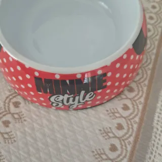Ciotola Minnie Disney a pois rossi