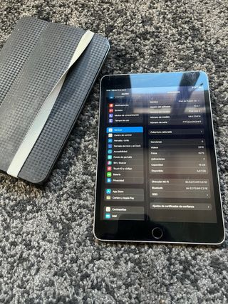 iPad Mini 4 Silver Grey | iPadOS 15 | Con cover