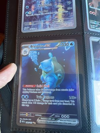 Blastoise EX Carta Pokémon 200/165