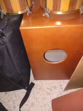 Cajón Flamenco, Bongos y Flauta