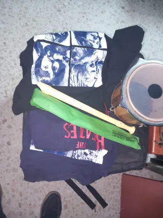 Cajón Flamenco, Bongos y Flauta y timbal