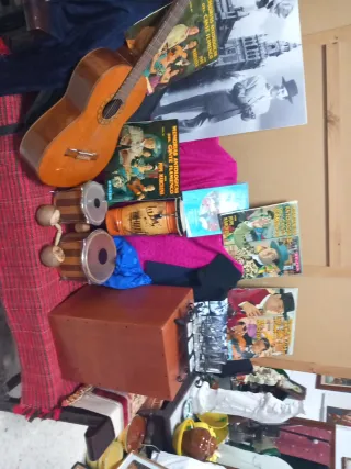 Cajón Flamenco, Bongos y Flauta timbal y maracas