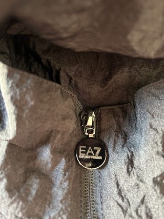 Chaqueta EA7 niño negra y verde