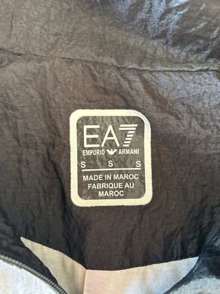 Chaqueta EA7 niño negra y verde