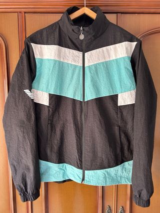 Chaqueta EA7 niño negra y verde