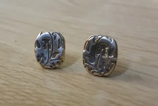 Conjunto Tous Anillo y Pendientes Plata tallados