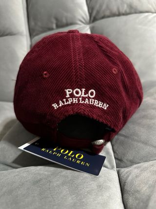 Gorra Polo Ralph Lauren Roja burdeos Corduroy