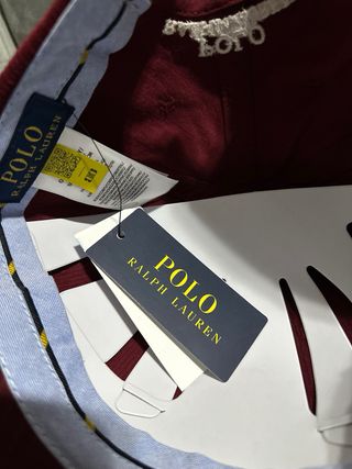 Gorra Polo Ralph Lauren Roja burdeos Corduroy