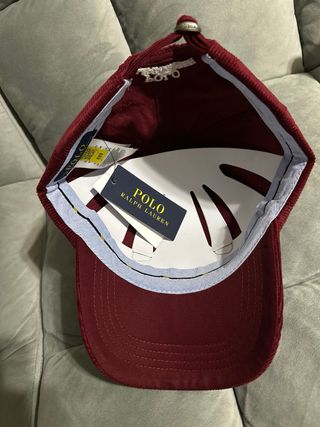Gorra Polo Ralph Lauren Roja burdeos Corduroy
