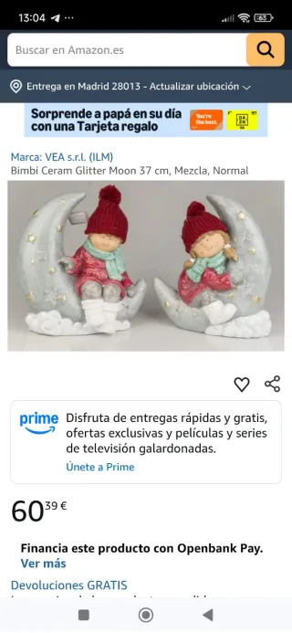 Lámpara niño en luna Mi Kasa