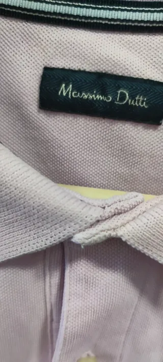 Polo Massimo Dutti Rosa Hombre