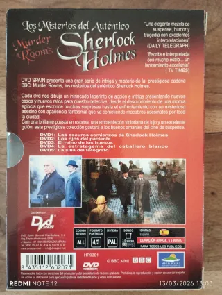 DVD Los Misterios del Auténtico Sherlock Holmes