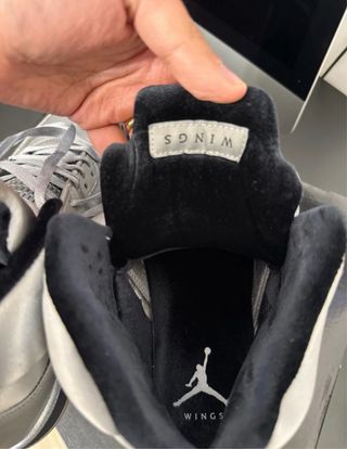 Air Jordan Retro 5 Wings Grigio/Argento Tg 44