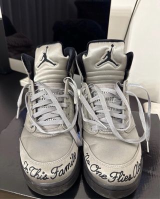 Air Jordan Retro 5 Wings Grigio/Argento Tg 44