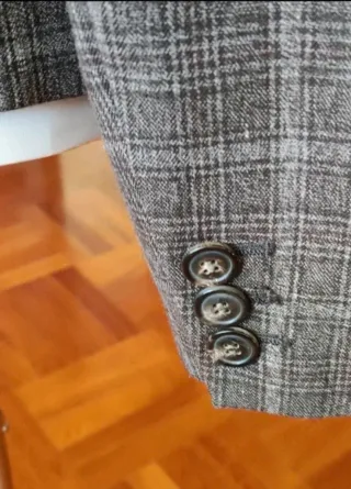 Giacca donna a quadri marrone/grigio