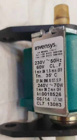 Electrobomba Delonghi Essenza Invensys