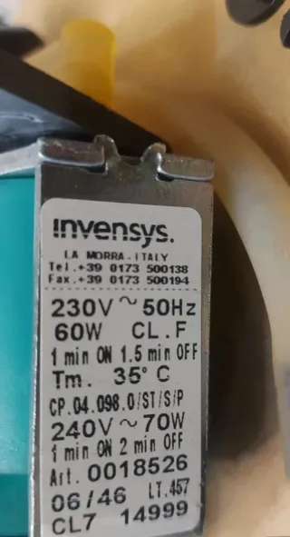 Electrobomba Delonghi Essenza Invensys