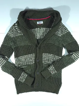 Cardigan Tommy Hilfiger Denim Verde Militare tg XS