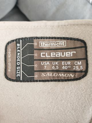 Botas Snowboard Salomon Talla 40 2/3 (25.5)