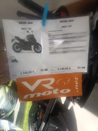 Rieju NKD 125 Negra/Roja