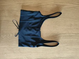 Top Corsé Negro con Cordones