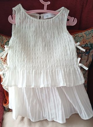 Conjunto top y falda niña Zara verano