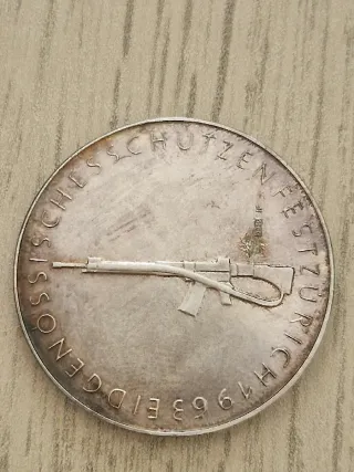 Moneda Plata Festival Tiro Zúrich 1963