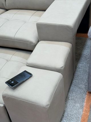 Sofá rinconera 8 plazas beige